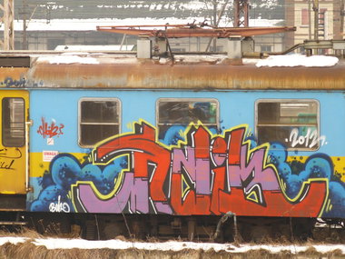 Graffiti Train - Photo by polskiezlote - hoib, buh
