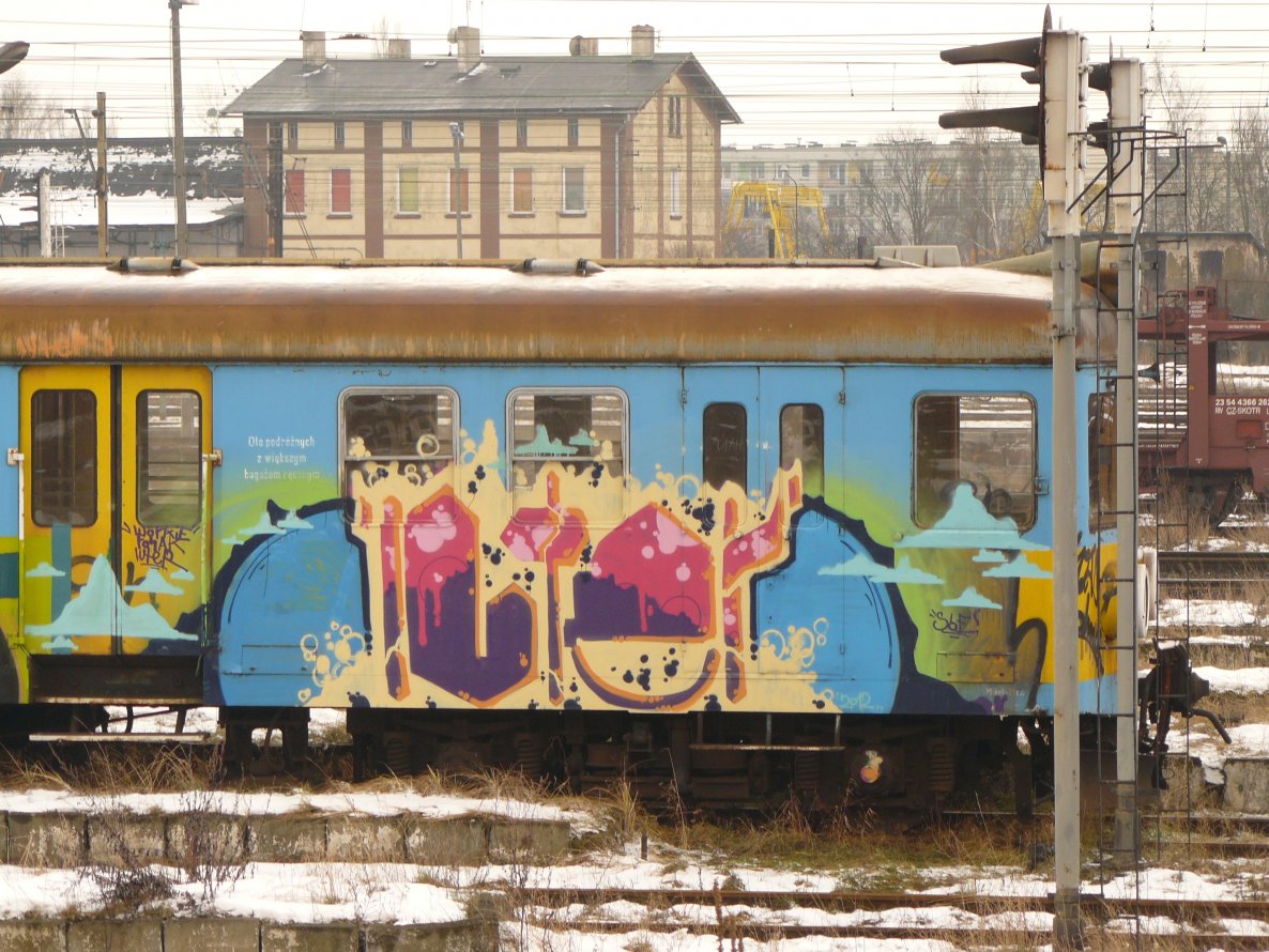 Graffiti Train - Photo by polskiezlote - luter, sbe, ptw