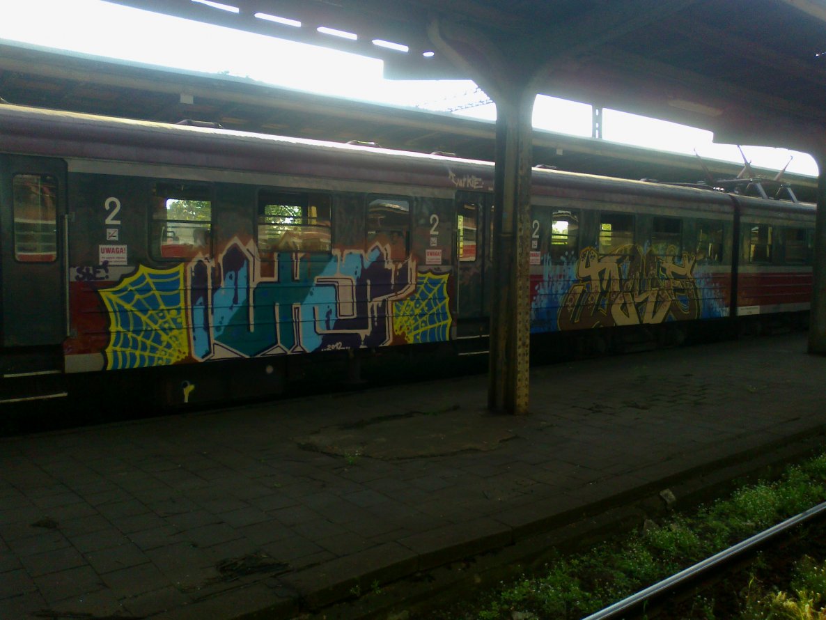 Graffiti Train - Photo by polskiezlote - luter, dme, sbe