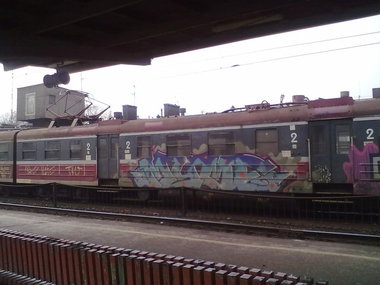 Graffiti Train - Photo by polskiezlote - mime, myme
