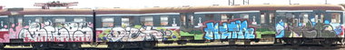 Graffiti Train - Photo by polskiezlote - bigos, dick, metr