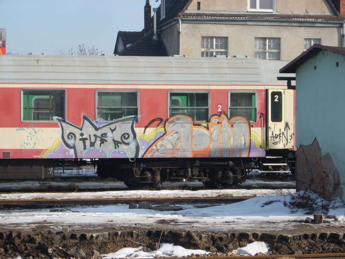 Graffiti Train - Photo by polskiezlote - ass, adin