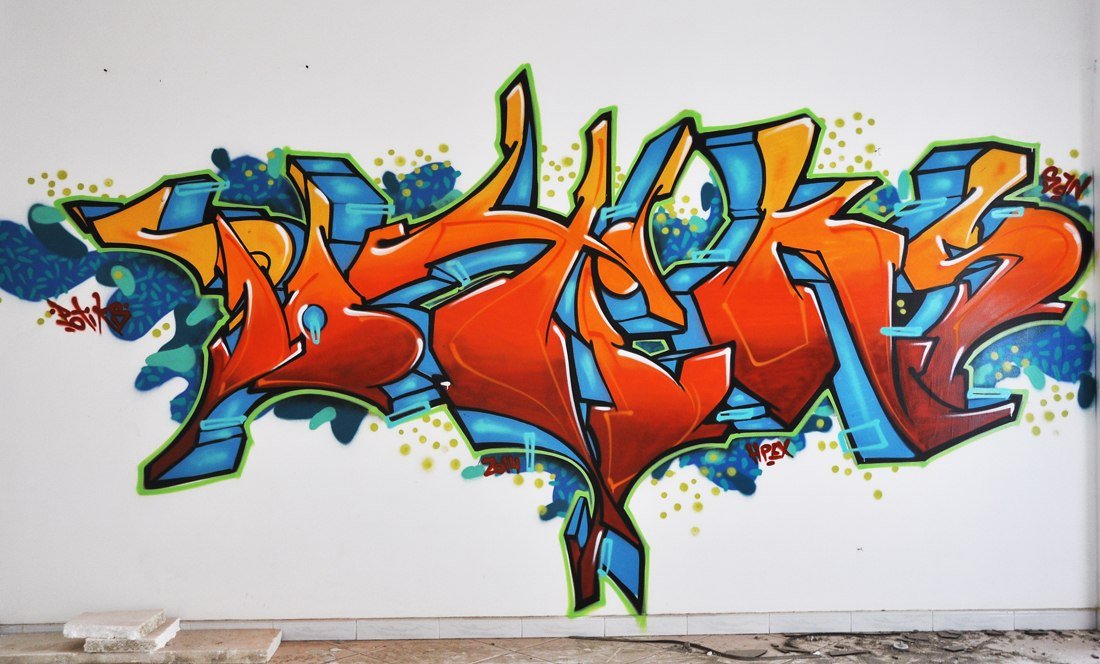 Graffiti Wall in Dubai - Photo by potiks - potiks, dubai, 2014 (2014)