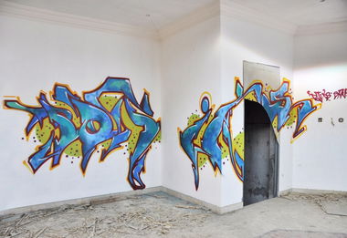 Graffiti Wall in Dubai - Photo by potiks - potiks, dubai, 2014 (2014)