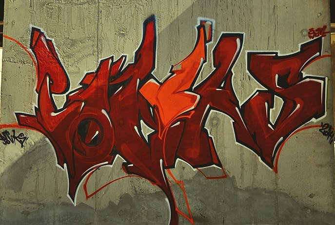 Graffiti Wall in Dubai - Photo by potiks - potiks, dubai (2014)