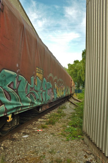 Graffiti Train - Photo by pottfr8 - crago, freight, schenker