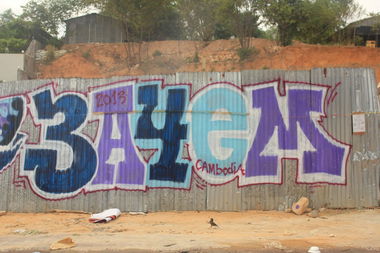 Graffiti Bombing in Cambodia - Photo by pozek - 3a4em, zachem, ????? (2013)