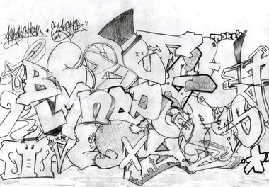 Graffiti Sketch - Photo by pretty12