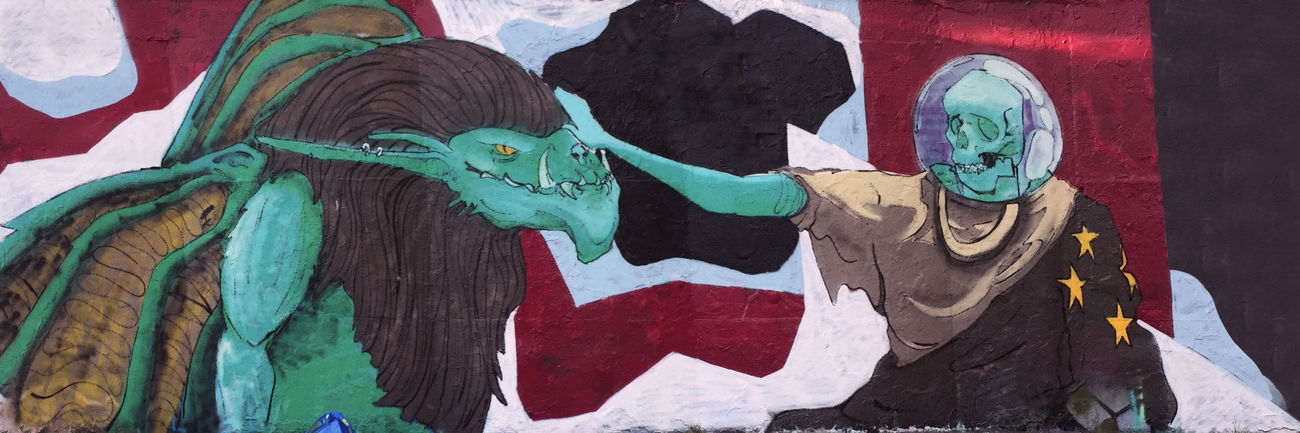 Graffiti Wall in Rabet leipzig - Photo by prettyflacko - character, carry, hall (2018)