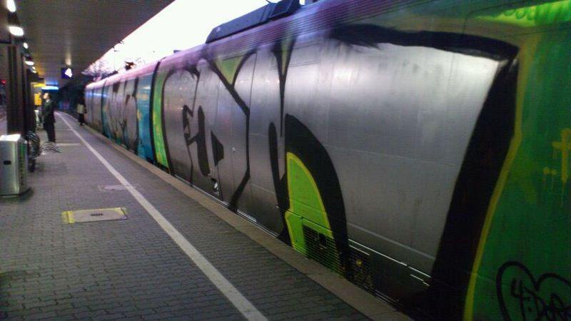 Graffiti Train - Photo by pringlesone - cops, fdm