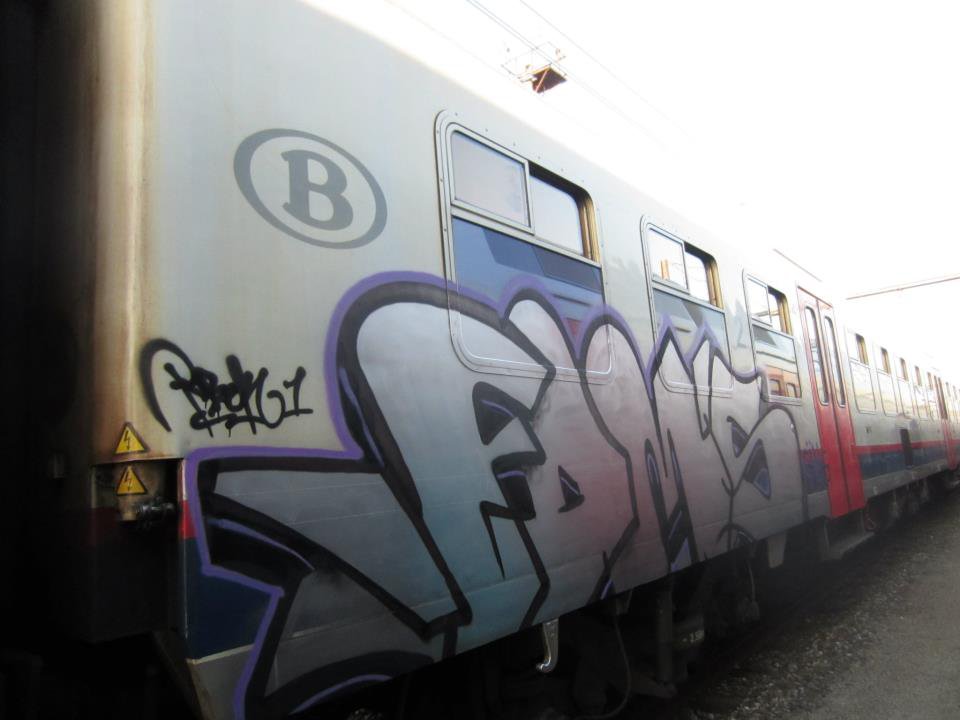 Graffiti Train - Photo by pringlesone - fdm, fdms, rbek