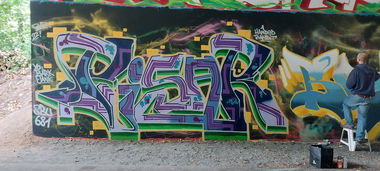 Graffiti Wall - Photo by psar81 - Bayreuth, Bavaria