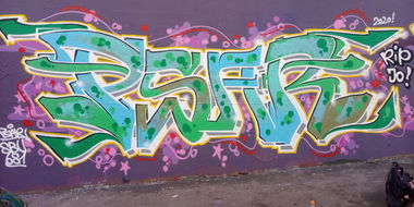 Graffiti Wall - Photo by psar81 - wuerzburg, zeppelinstrasse, 2020 (2020)