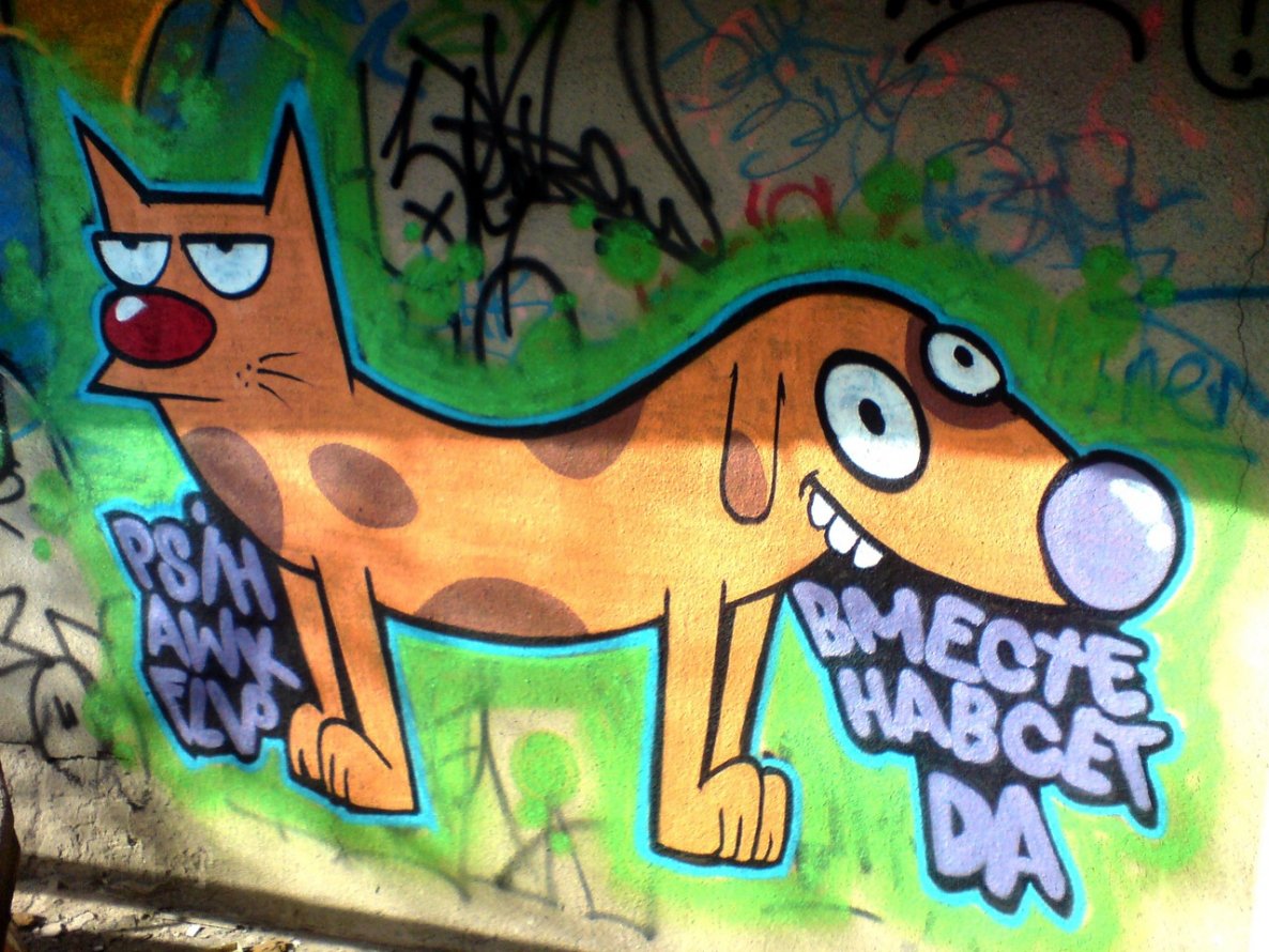 Graffiti Wall in Mykolaiv - Photo by psih_hisp - psih, awk, flip (2009)