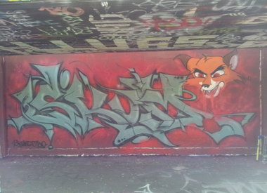 Graffiti Wall in Hamburg - Photo by psssst - Skum, 730