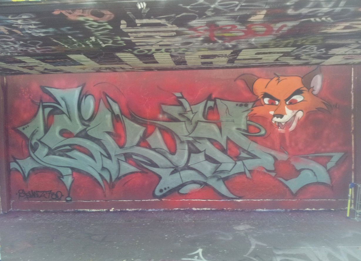 Graffiti Wall in Hamburg - Photo by psssst - Skum, 730