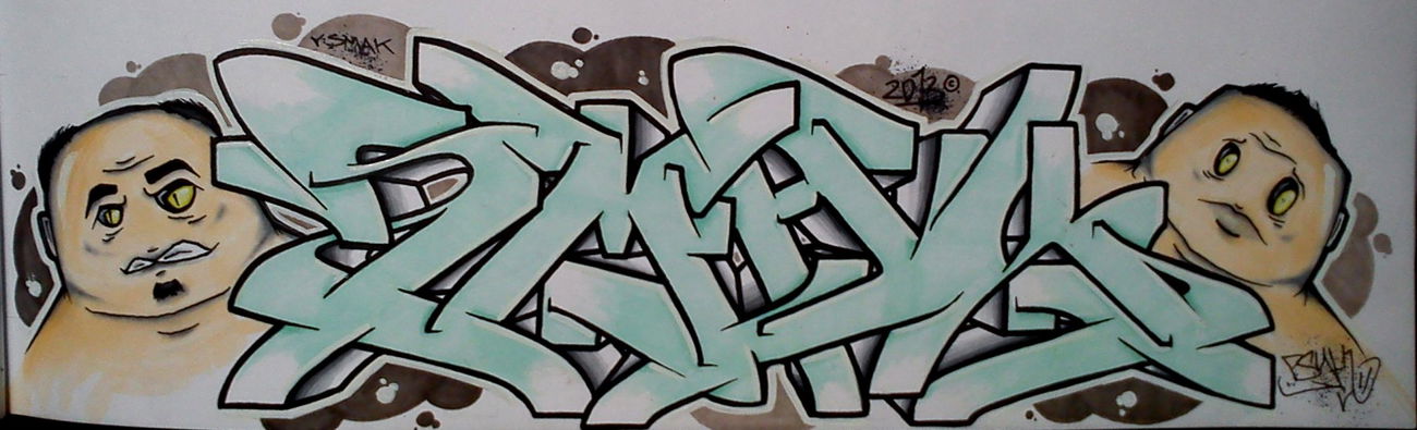 Graffiti Sketch in Artern - Photo by psyk - psyk, psyc, smak