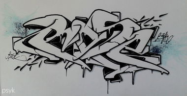 Graffiti Sketch - Photo by psyk - psyk, psyc, rose (2013)