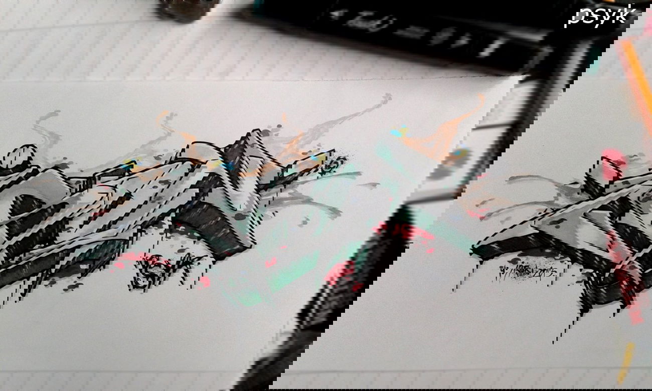 Graffiti Sketch - Photo by psyk - psyk, psyc, iron (2013)