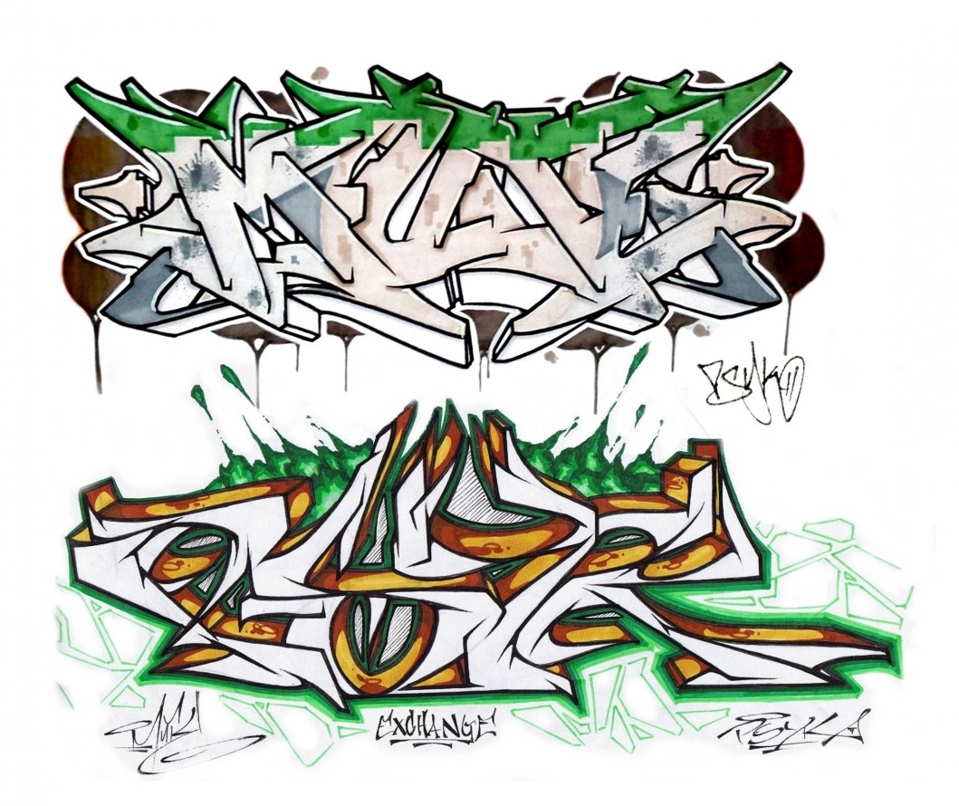 Graffiti Sketch - Photo by psyk - psyk, psyc, mute (2013)