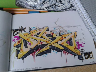 Graffiti Sketch - Photo by psyk - wero, psyk, psyc (2013)
