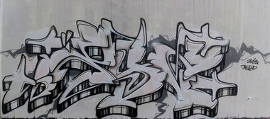 Graffiti Wall in Regensburg - Photo by pyser - pyser, black, and (2013)