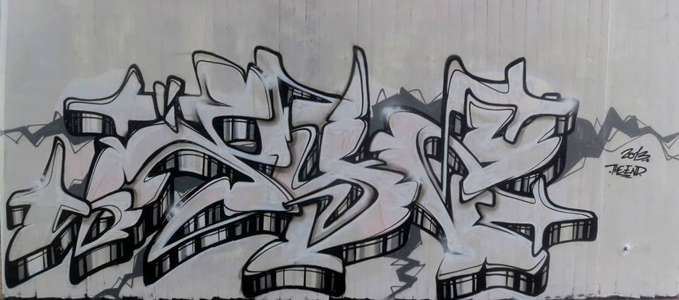 Graffiti Wall in Regensburg - Photo by pyser - pyser, black, and (2013)