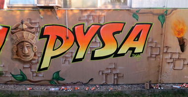 Graffiti Wall in Bayreuth - Photo by pyser - pysa, pyser, dbth (2013)