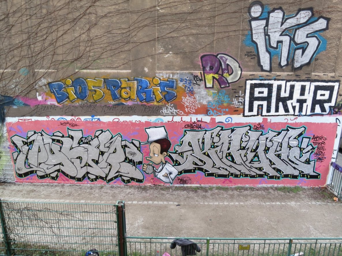 Graffiti Wall in Nürnberg  - Photo by pyser - pyser, real, hurk