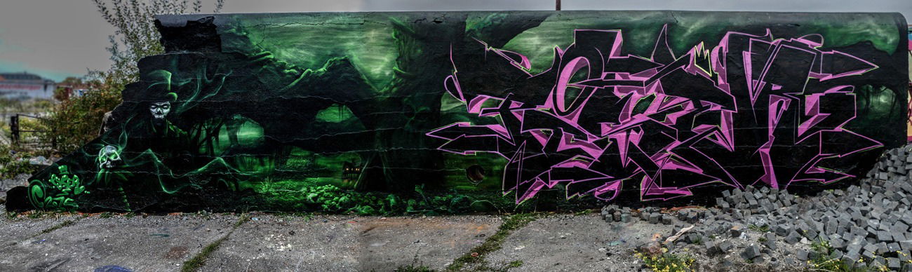Graffiti Wall in München - Photo by pyser - halloween, pyser, pyserhalloween (2015)