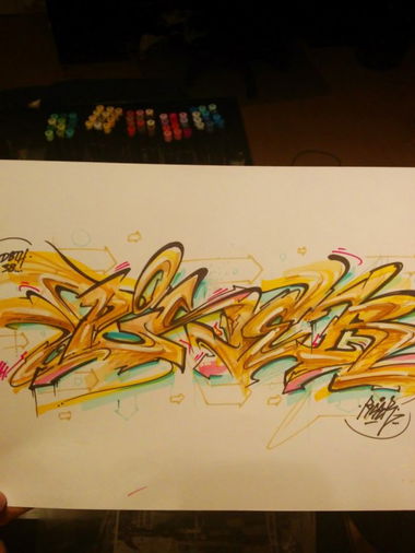 Graffiti Sketch in München  - Photo by pyser - pyser, piser, sketch (2014)