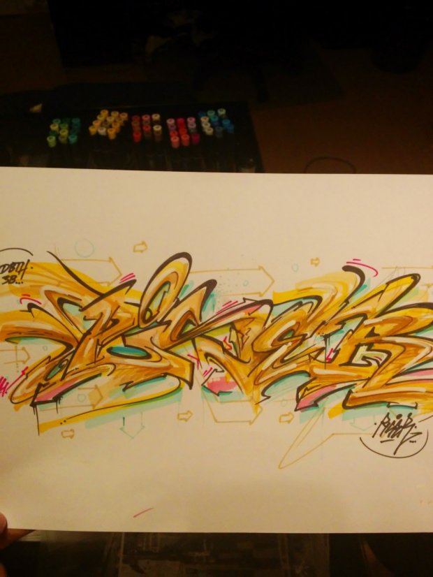 Graffiti Sketch in München  - Photo by pyser - pyser, piser, sketch (2014)