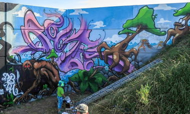 Graffiti Wall in Bad Salzungen - Photo by pyser - pyser, pyzer, hurk (2014)