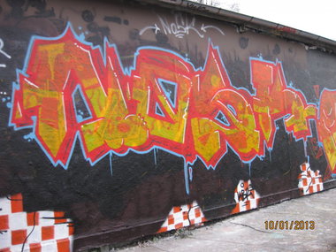 Graffiti Wall - Photo by quepasa - Nosk, Kbr (2013)