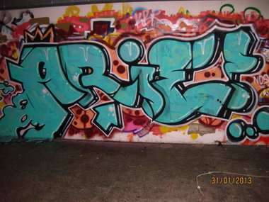 Graffiti Wall - Photo by quepasa - Arie, Sogut, Kbr (2013)
