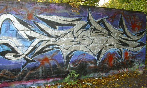 Graffiti Wall - Photo by quester - drifs, quest, bielefeld
