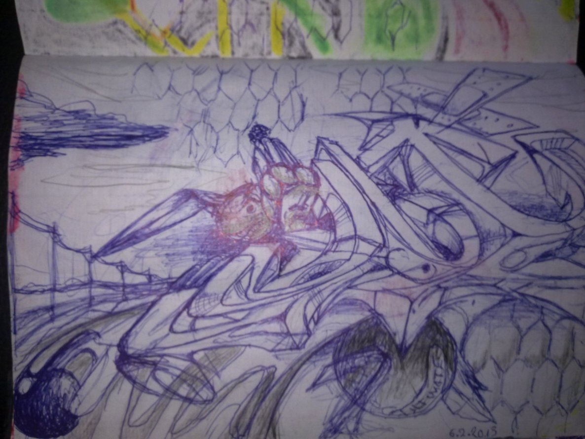 Graffiti Sketch - Photo by quester - ult, skizze