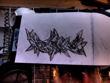 Graffiti Sketch - Photo by quester - texas