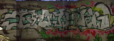 Graffiti Wall in Chrzanów - Photo by quiteprk - QURVA (2015)