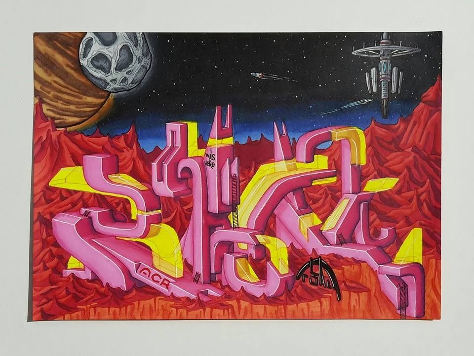 Graffiti Sketch - Photo by r3al (2017)