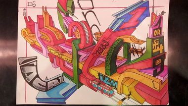 Graffiti Sketch - Photo by r3al - r3al, dortmund, acr (2016)