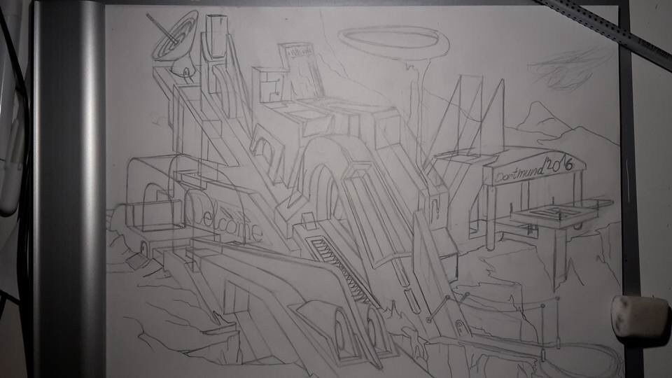 Graffiti Sketch - Photo by r3al - r3al, acr, dortmund