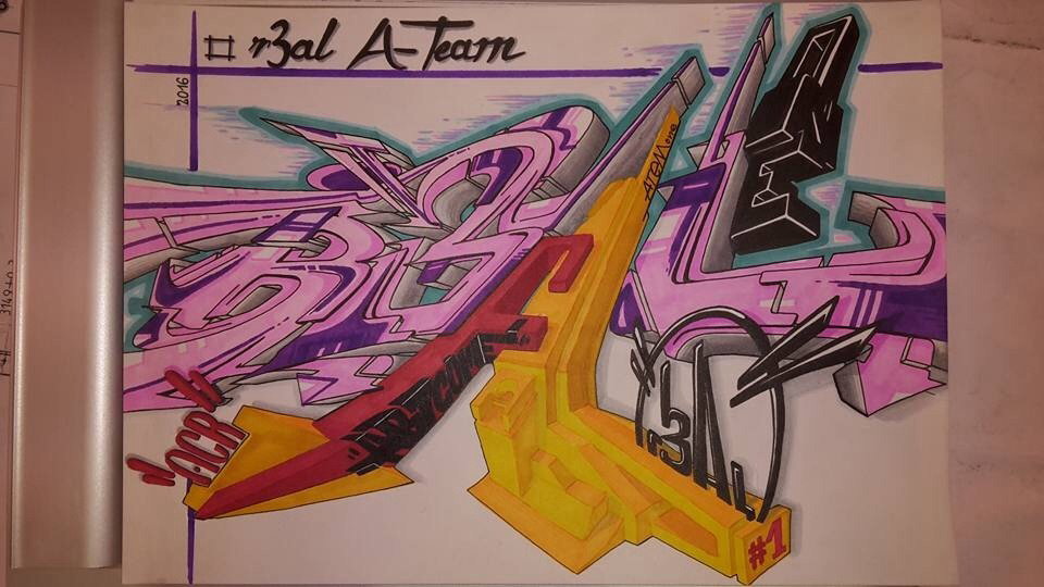 Graffiti Wall - Photo by r3al - r3al, ACR, dortmund (2016)