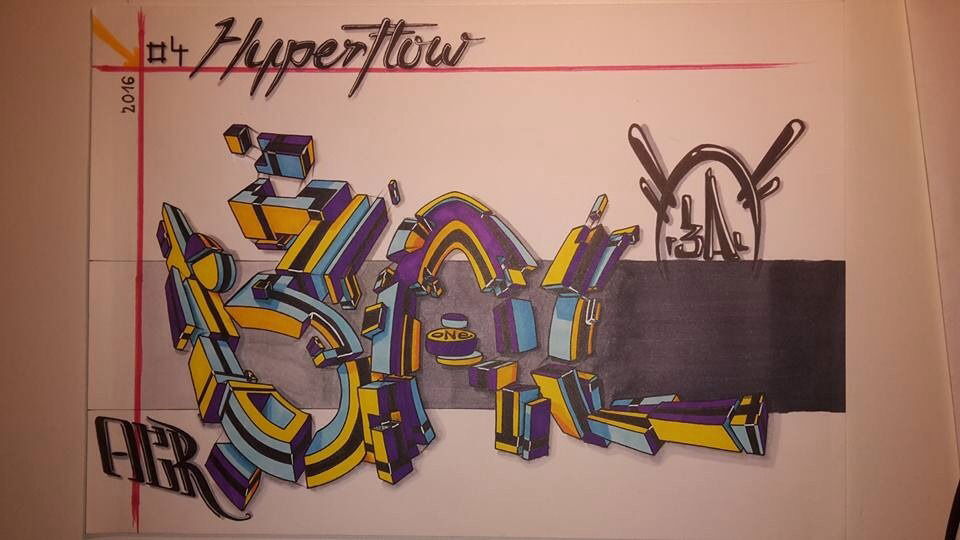 Graffiti Sketch - Photo by r3al - r3al, ACR, dortmund (2016)