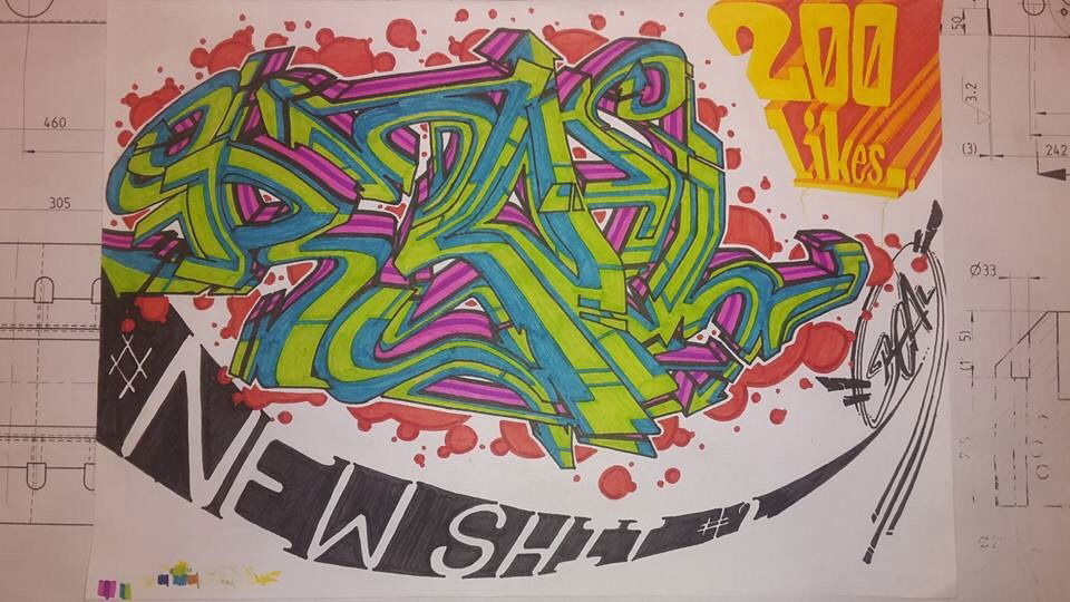 Graffiti Sketch - Photo by r3al - r3al (2015)