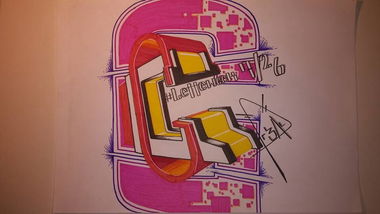 Graffiti Sketch - Photo by r3al - LetterWeek, r3al (2015)