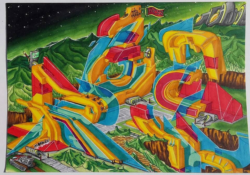 Graffiti Sketch - Photo by r3al - r3al, acr, dortmund (2017)