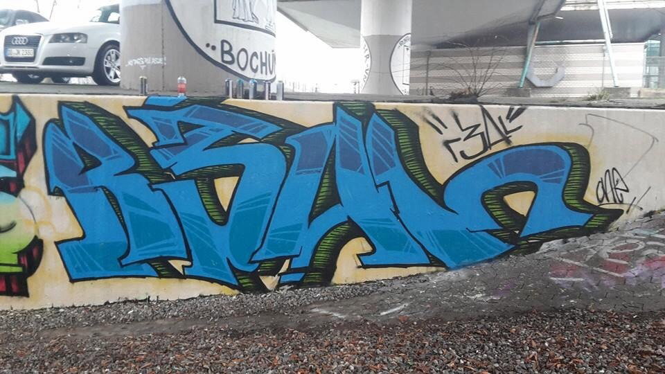 Graffiti Wall - Photo by r3al - r3al, ACR, bochum (2016)