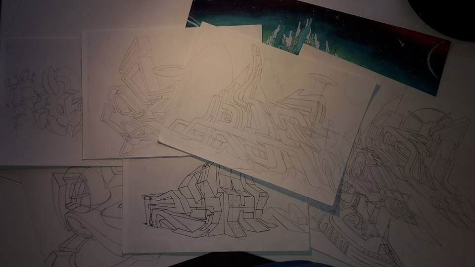 Graffiti Sketch - Photo by r3al - r3al, acr, dortmund (2016)