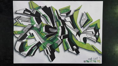 Graffiti Sketch - Photo by r3al (2017)